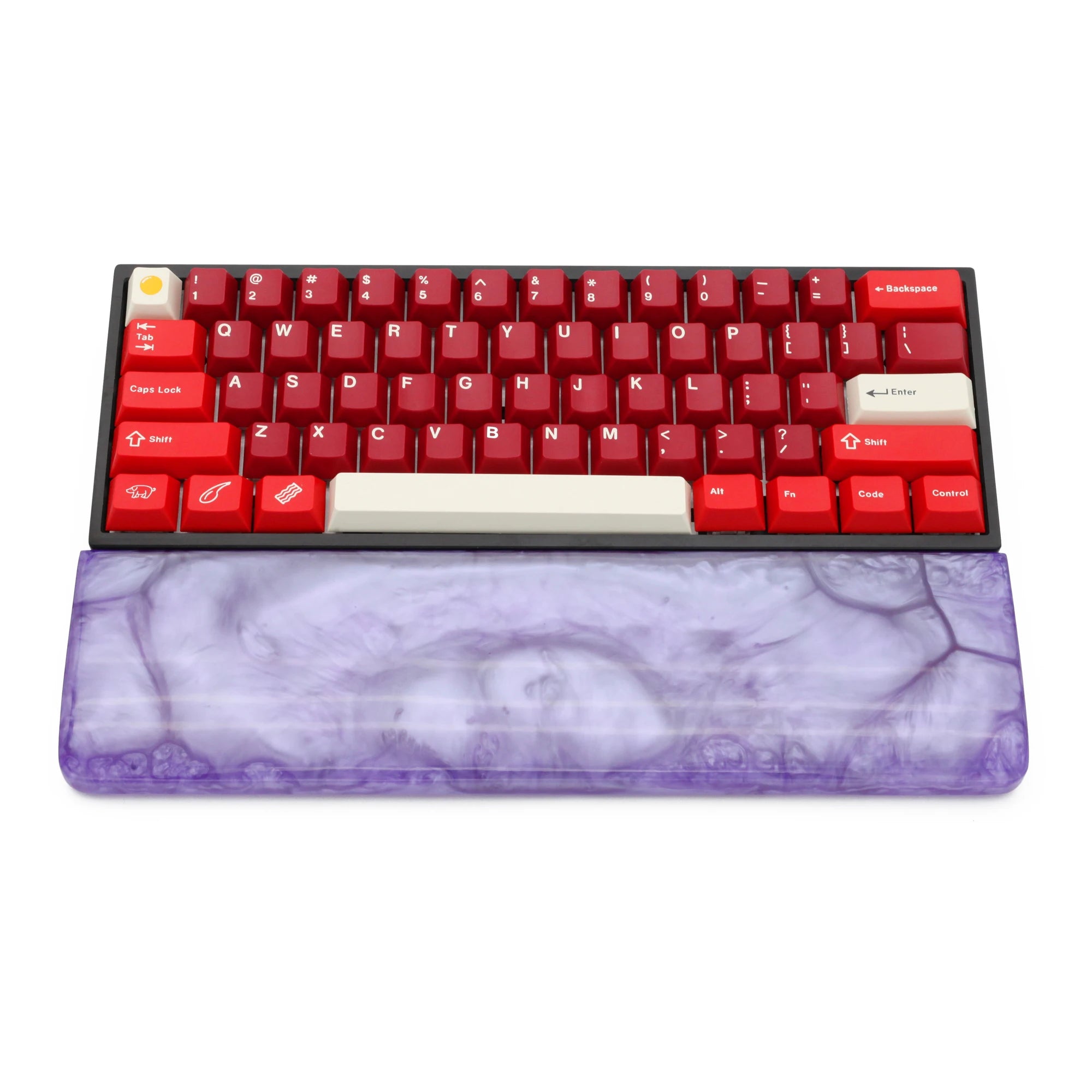 LOOP Resin Wrist Rest Handmade Wrist with Rubber feet for mechanical keyboards gh60 xd60 xd64 60% Poker 87